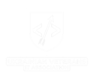 Логотип УВІТА — Українська Ветеранська ІТ Асоціація